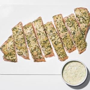Roast Side Of Salmon With Mustard, Tarragon, And Chive Sauce