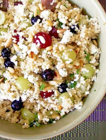 Quinoa Salad with Grapes and Pine Nuts