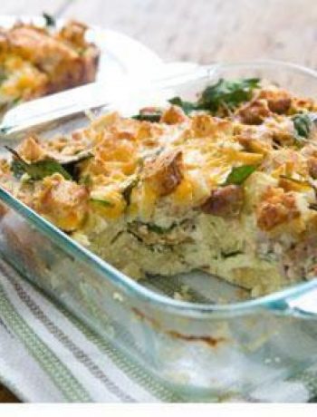 Savory Sausage And Cheddar Breakfast Casserole