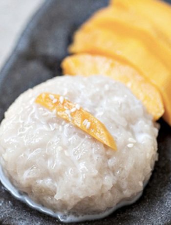 Thai Dessert – Sweet Sticky Rice with Mango