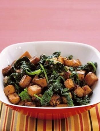 Sauteed Sweet Potatoes and Spinach