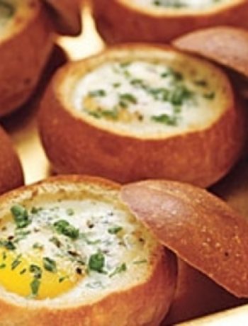 Baked Eggs in Bread Bowls recipes