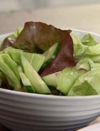 Simple Side Salad with Lemon-Honey Dressing