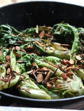 Delicious Side – Buttered Lettuce with Toasted Almonds