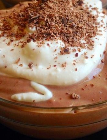 Creamy Chocolate Pudding With Coconut Whipped Cream