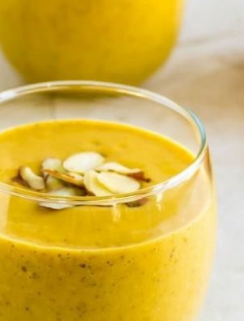 Persimmons Pumpkin Orange Smoothie With Chia Seeds