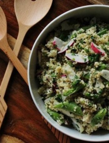 Radish & Snap Pea Quinoa Salad