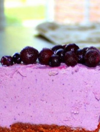 Raw Vegan Blueberry Chocolate Crust “Cheesecake