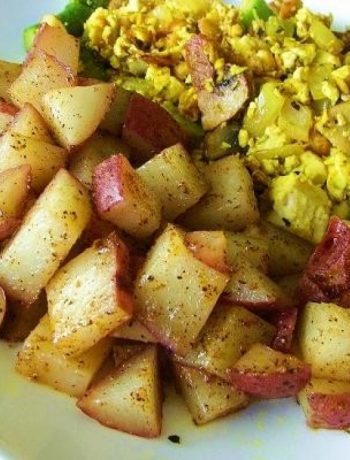Country Breakfast: Tofu and Veggie Scramble With Home Fries