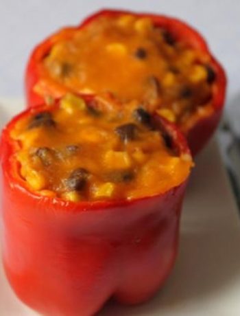 Black Bean and Cheese Stuffed Bell Peppers