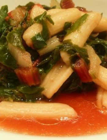 Cavatelli With Red and Green Chard