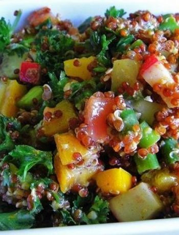 Colorful Red Quinoa Not So Tabbouleh Salad