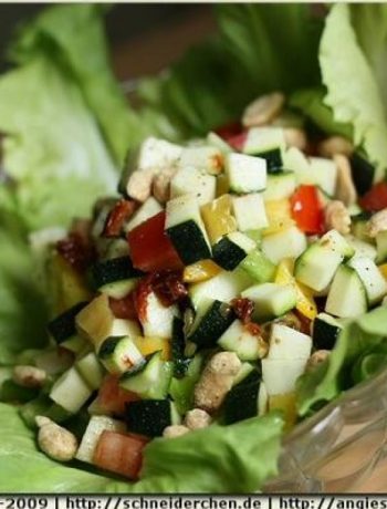 Zucchini Salad With Black Pepper Peanuts