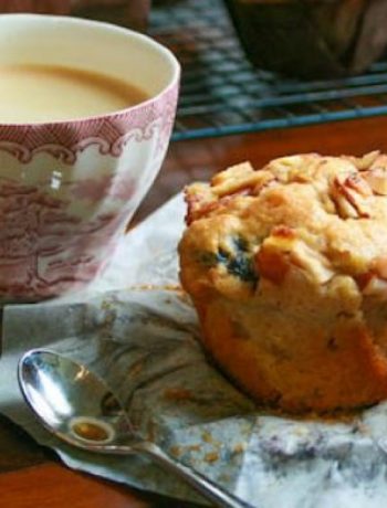 Apple, Cherry, Pear and Almond Breakfast Muffins