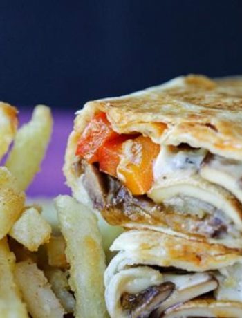 Philly Cheesesteak Grilled Wraps