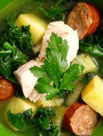 Spicy Halibut Stew With Chorizo and Kale