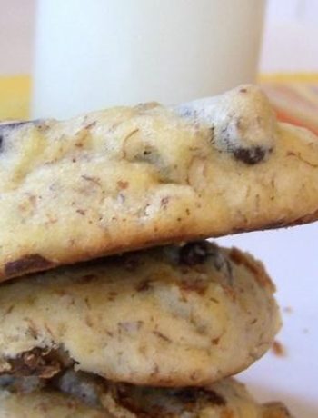Banana Chocolate Chip Cookies With Flax