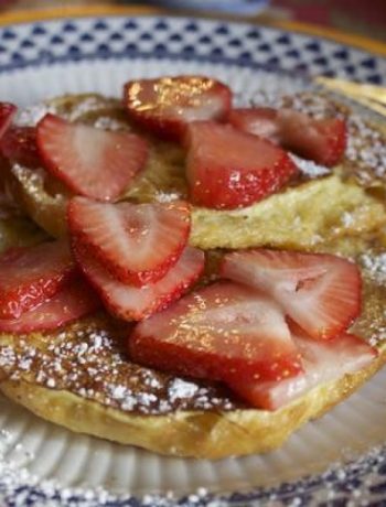 French Toast Croissants with Strawberries