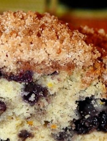 Blueberry Buckle / fluffy cake with blueberries