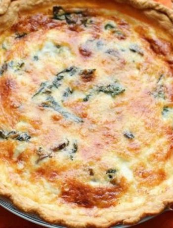 Quiche with Swiss Chard and Mushroom