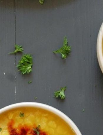Arhar dal {Yellow split peas / Toovar dal} with spicy tempering