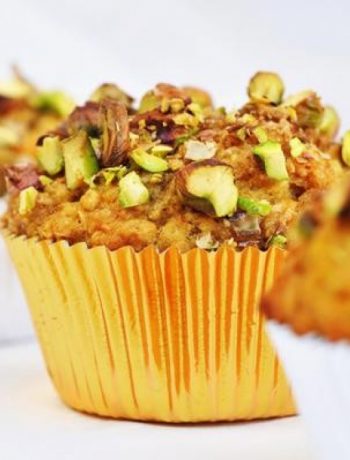 Orange Banana Muffins With Pistachios