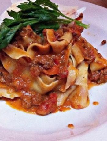Pappardelle With Bolognese Sauce