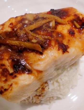 Oven Baked Salmon In Brown Miso