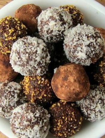 15 Minute Healthy Dark Chocolate Truffles