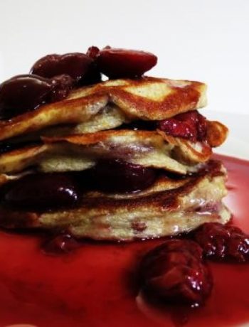 Cherry Pancakes for One