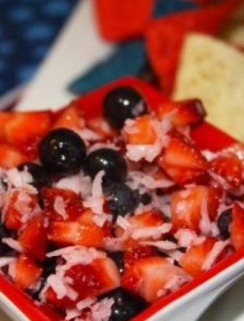 Red, White, and Blue Fruit Salsa
