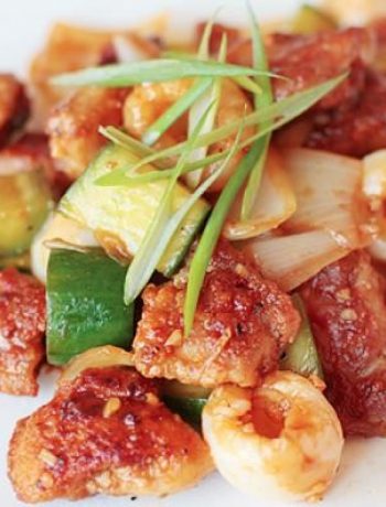 Sweet & Sour Chicken with Lychees