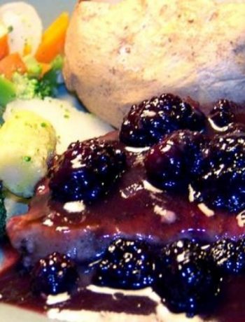 Pork Chops With Blackberry Port Sauce
