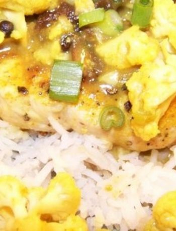 Curried Pork Chops and Cauliflower With Basmati Rice