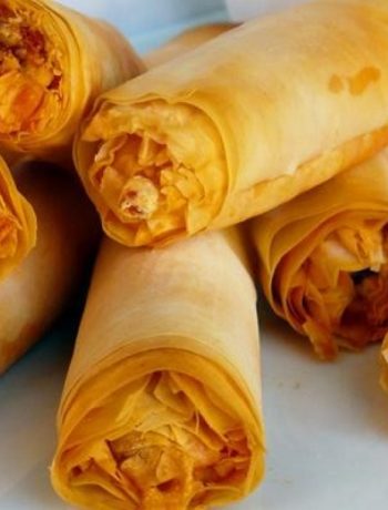 Phyllo Dough Baked Spring Rolls