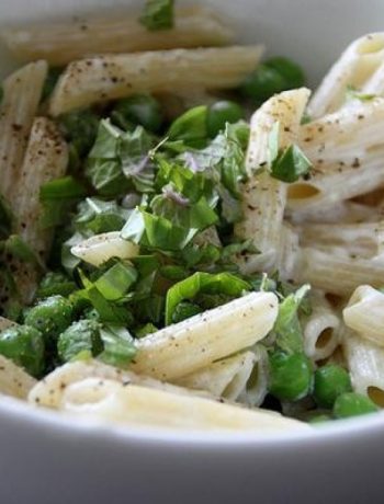 Penne with Goat Cheese and Basil
