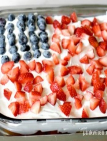 No Bake Desserts – Strawberry Blueberry Cloud Cake