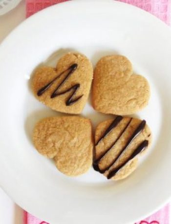 Heart Shape Peanut Butter Coookies