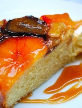 Orange-Fig Teacake with Caramel Glaze