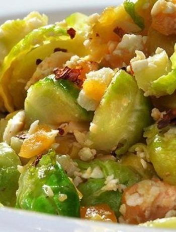Brussels Sprouts With Salted Eggs