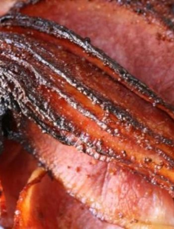Ham With Bourbon, Molasses, and Pecan Glaze