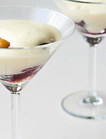 Zabaglione with Roasted Plums