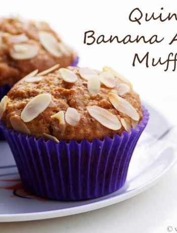 Eggless Quinoa Banana Almond Muffins – How to make Quinoa Muffins