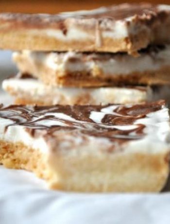 frozen yogurt shortbread bars + coconut + chocolate