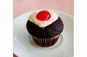Mini Cherry Cordial Cupcakes