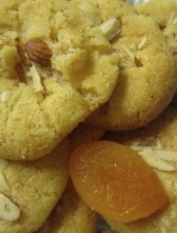 Apricot Chickpea Flour Cookies