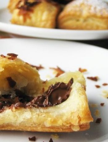 Chocolate Puff Pastry Squares