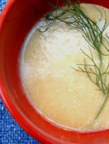 Chilled Fennel Soup With Orange Zest