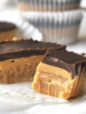 no-bake caramel reese’s peanut butter cups