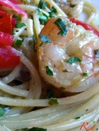 Fresh Pesto Shrimp Pasta